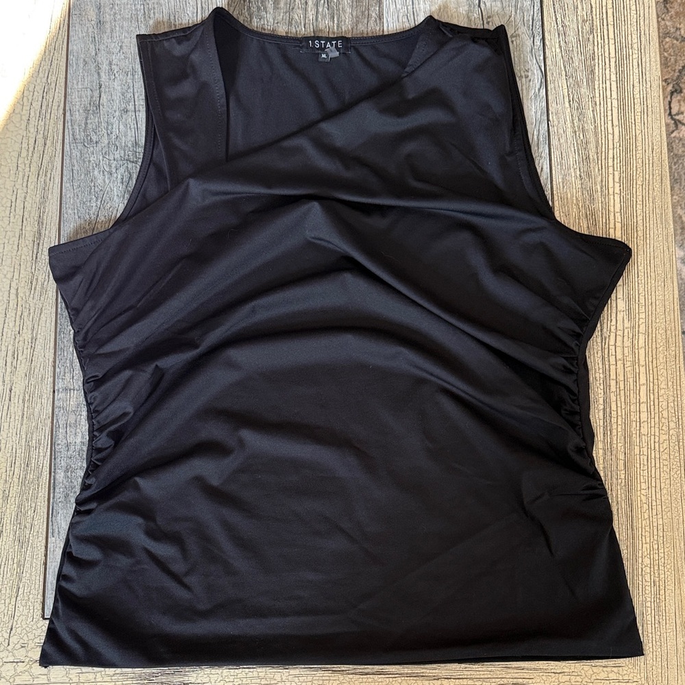 1. State Women's Sleek Black Tank Top